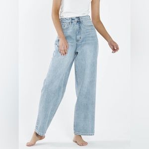 Thrills Billie High Waisted Baggy Jeans – Dust Blue, Size 6 / 24